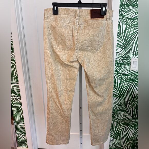 Lauren Ralph Lauren Snake Print Modern Straight Jeans 6 - Picture 4 of 13